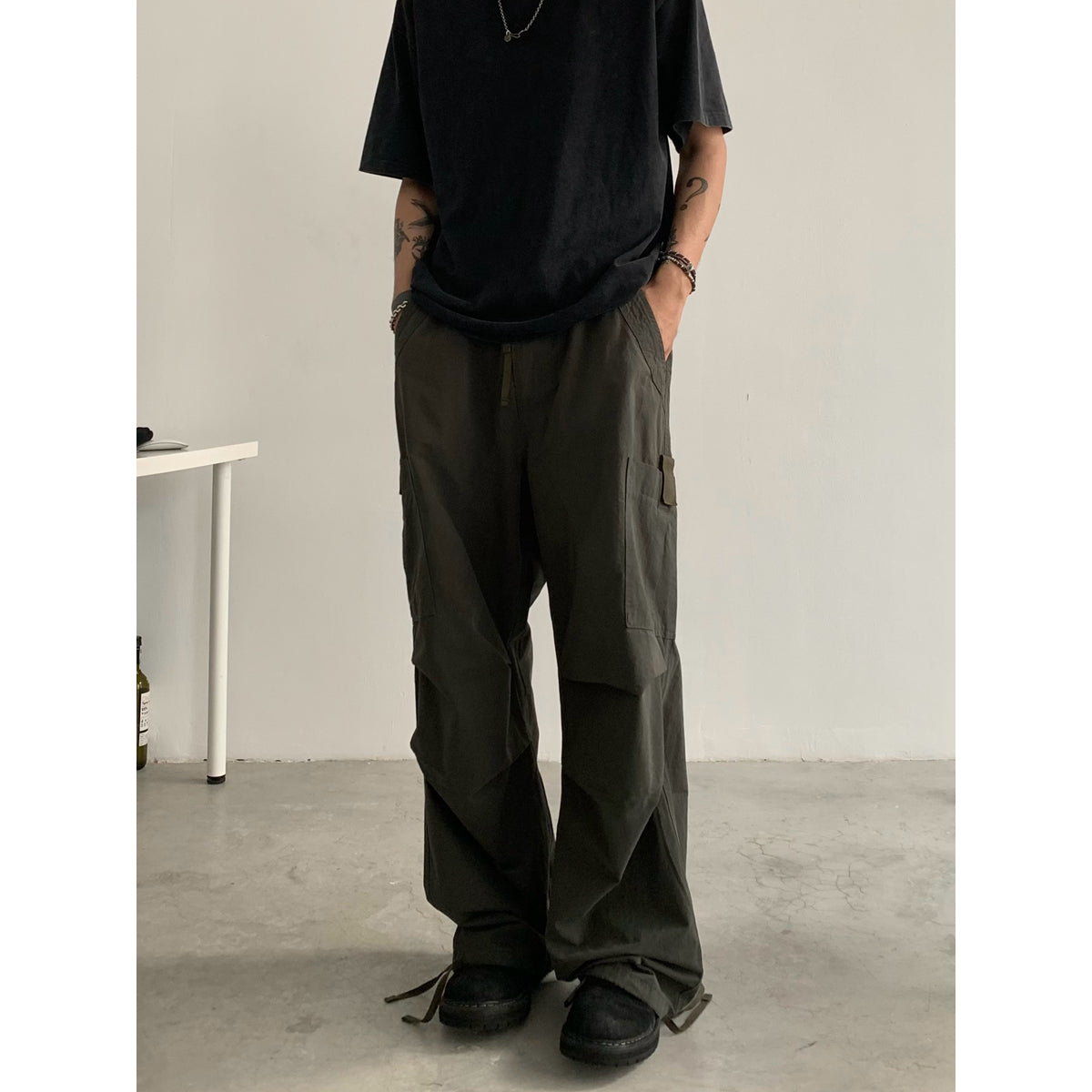 ルーズフィット コットンカーゴ