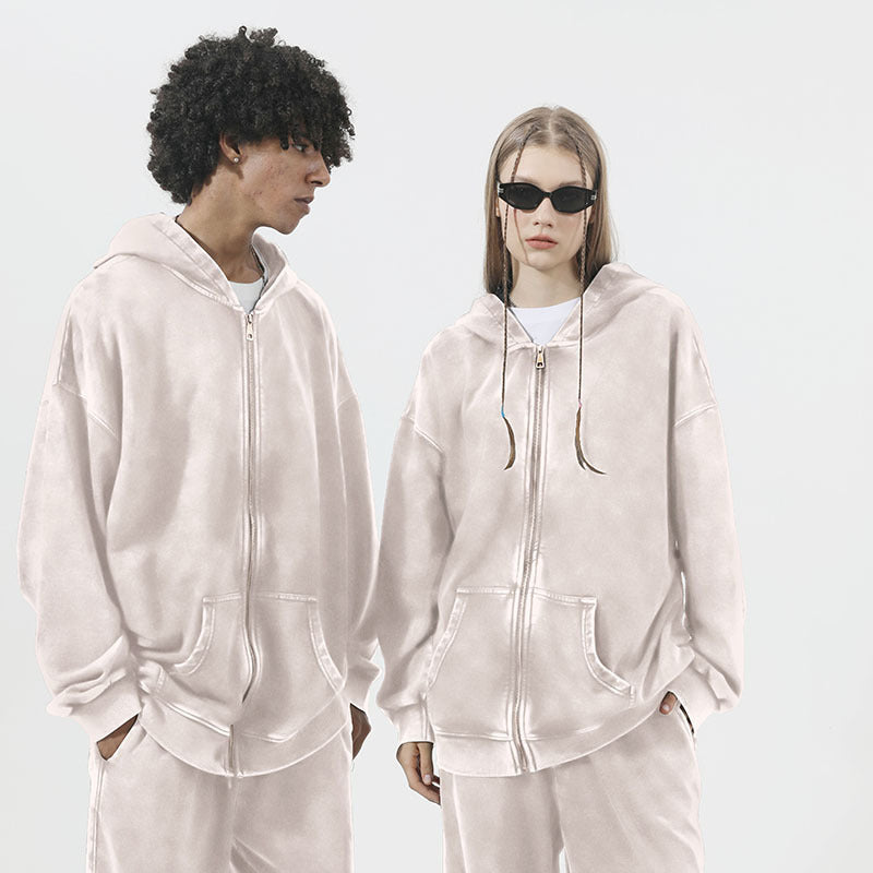 ヴィンテージウォッシュ フルジップフーディ