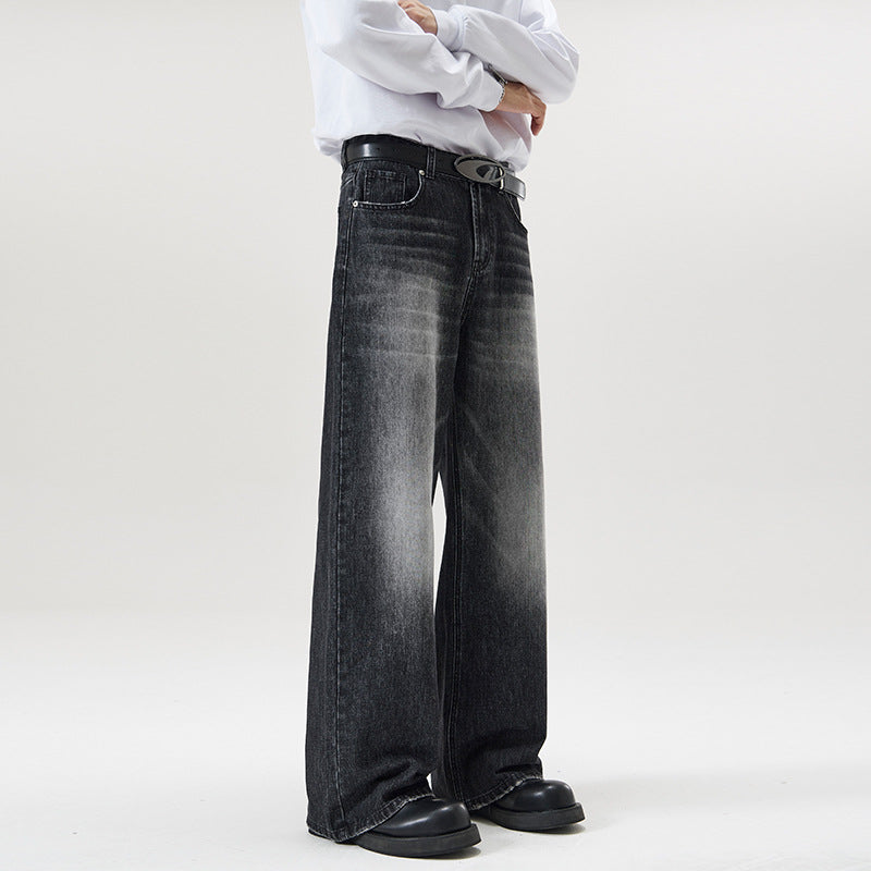 ヴィンテージウォッシュ ワイドデニム