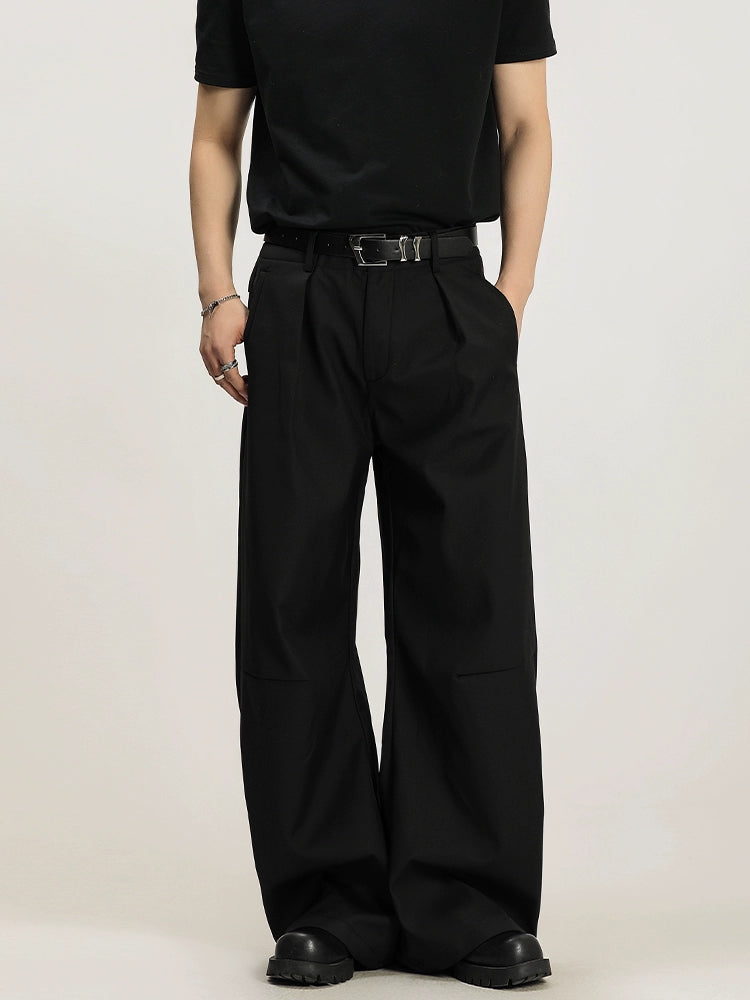 カーブシルエット ワイドパンツ