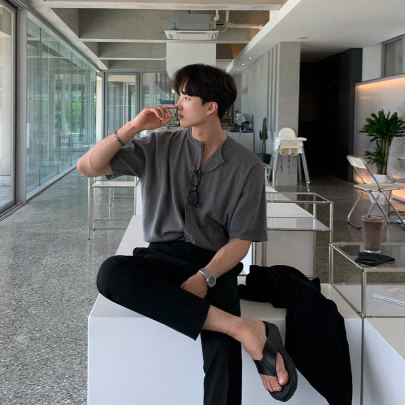 ライトニット 半袖カーディガン