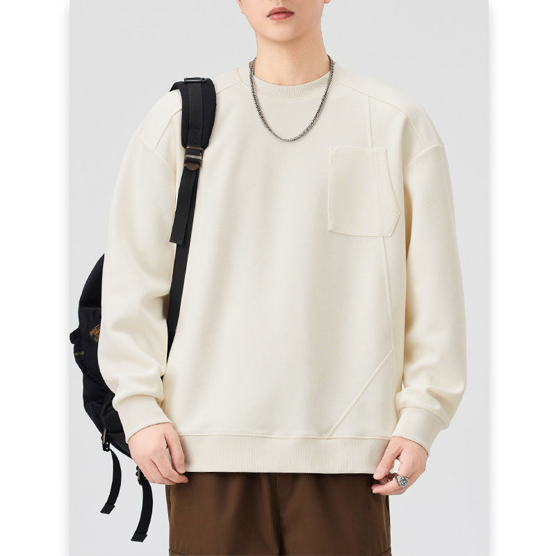 パネルドポケット クルーネックスウェット