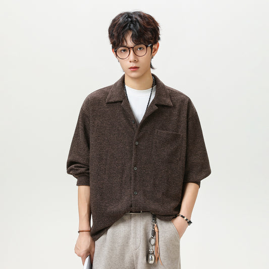 パイルタッチ オープンカラーシャツ