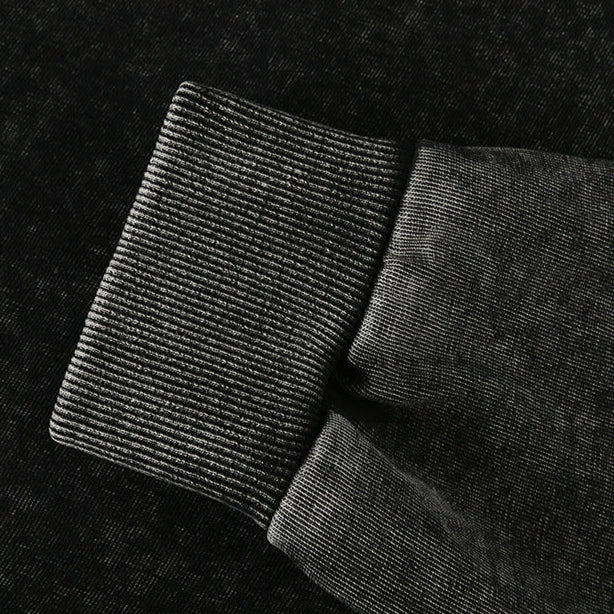 ヴィンテージウォッシュ ハーフジップスウェット