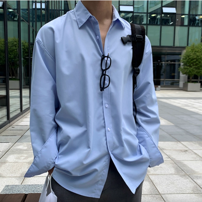 ノンアイロン リラックスフィットシャツ