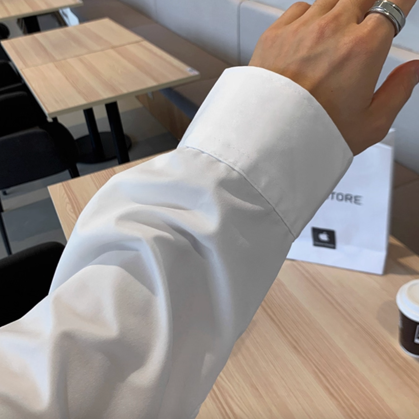 ノンアイロン リラックスフィットシャツ