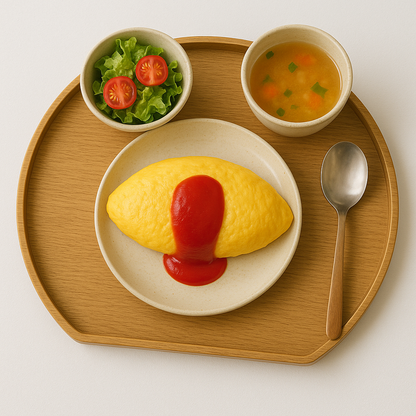 半月型ナチュラルトレー
