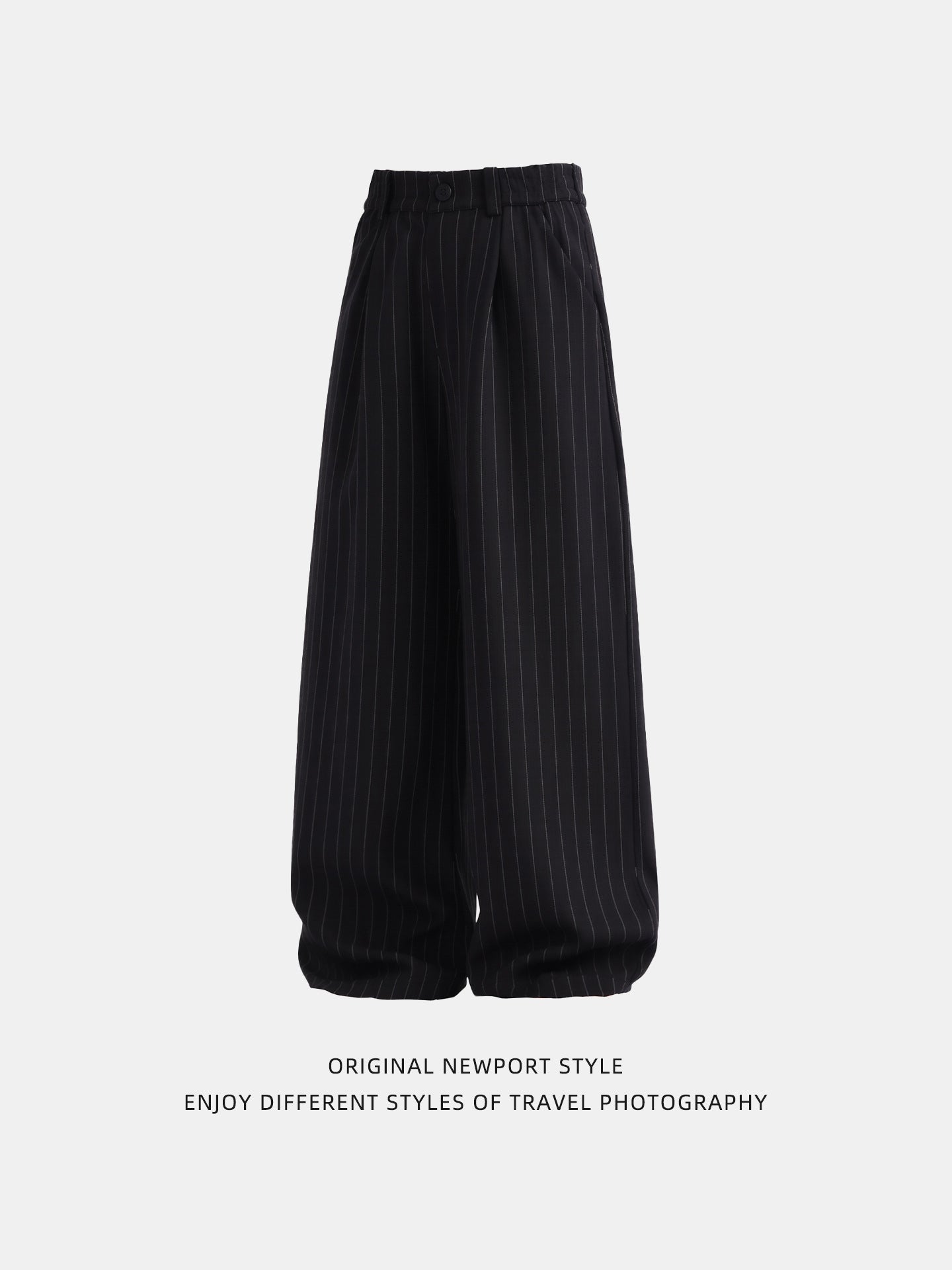 ピンストライプ・ワイドタックスラックス