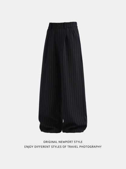 ピンストライプ・ワイドタックスラックス