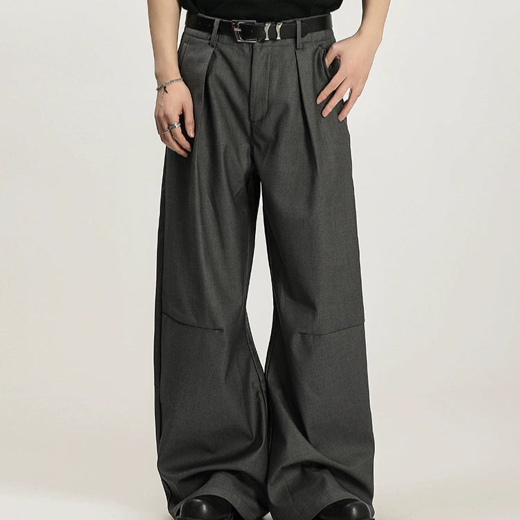 カーブシルエット ワイドパンツ