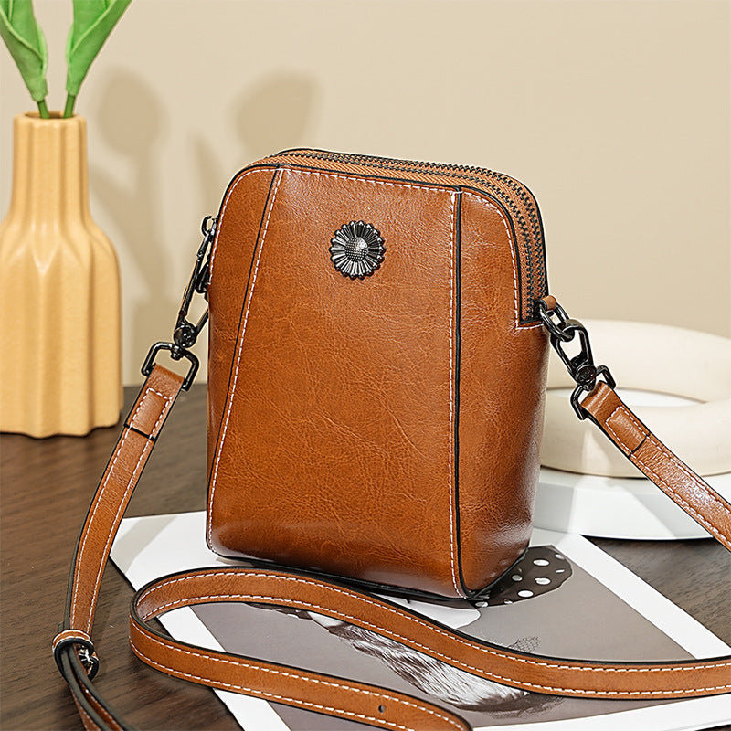 ヴィンテージレザー コンパクトショルダー