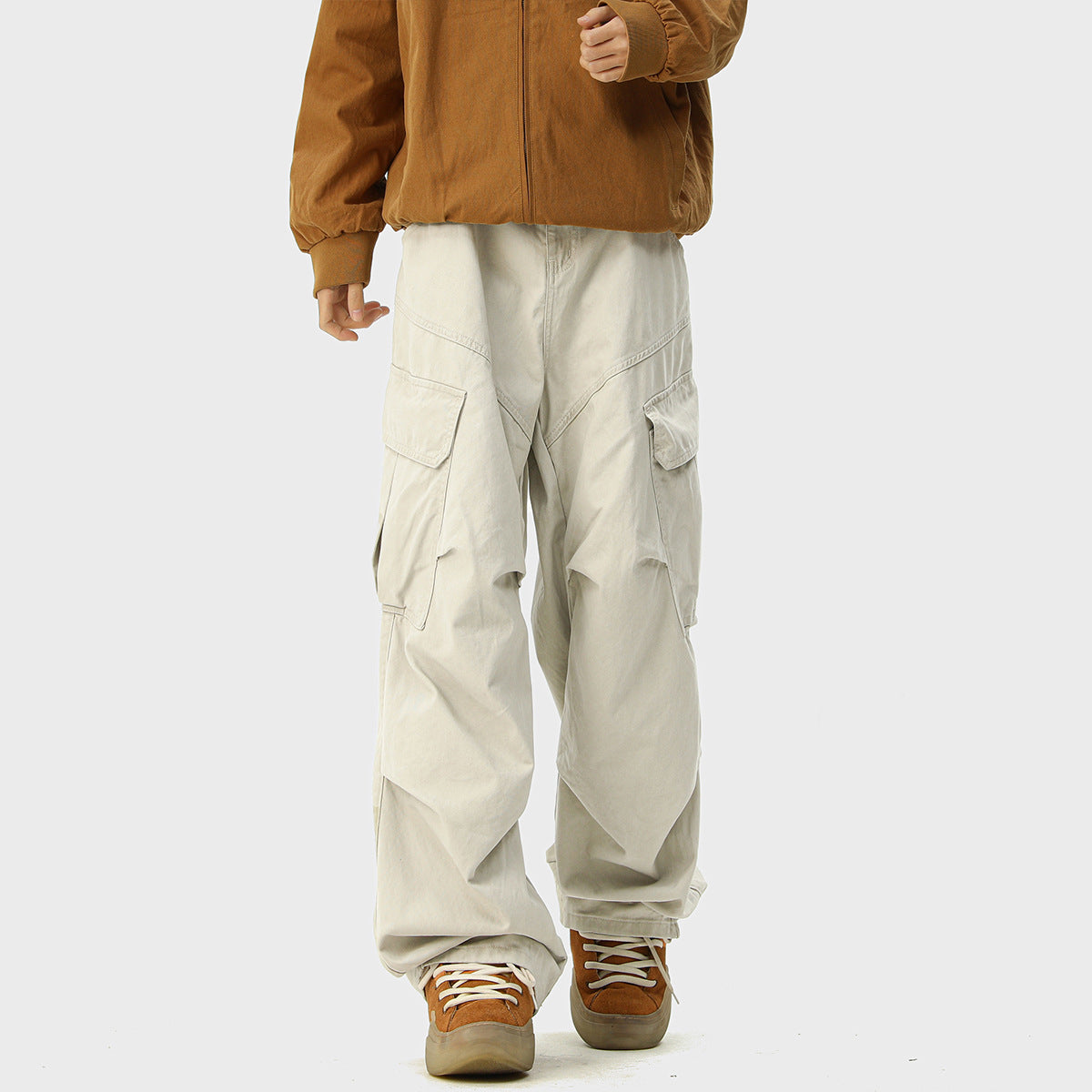 3Dタック ワイドカーゴパンツ