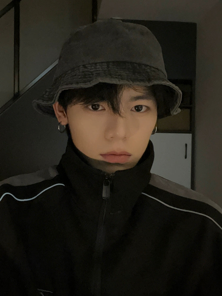 ウォッシュドデニム バケットハット