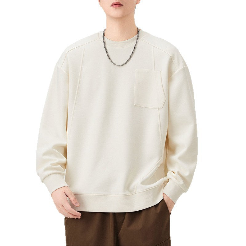 パネルドポケット クルーネックスウェット