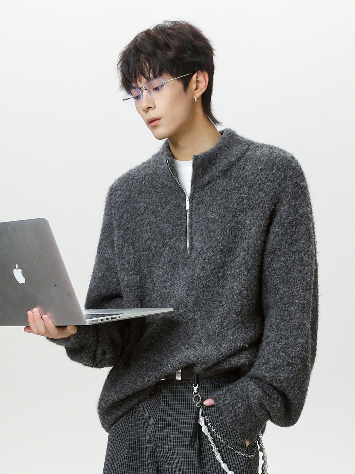 クラウドフリース ハーフジップ