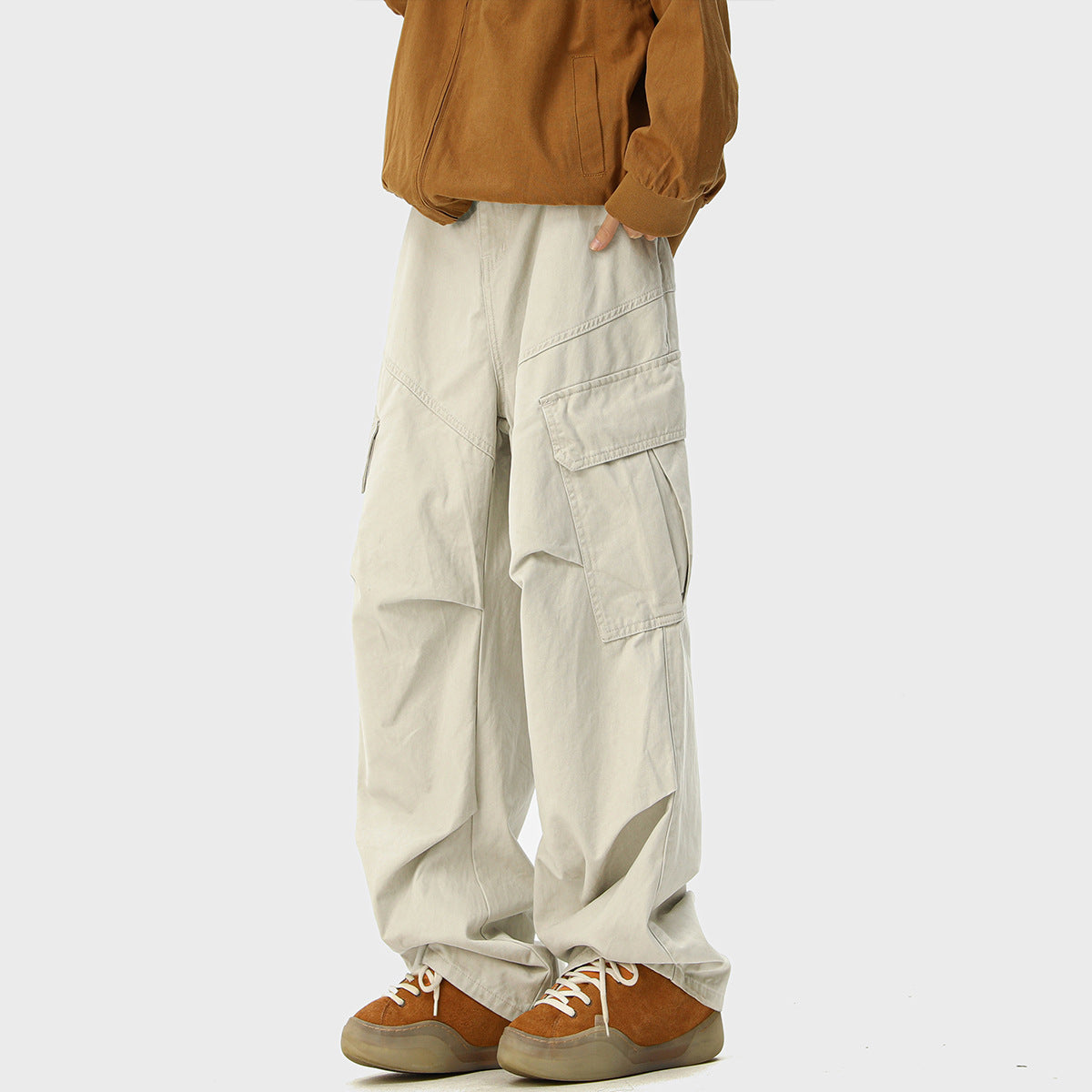 3Dタック ワイドカーゴパンツ