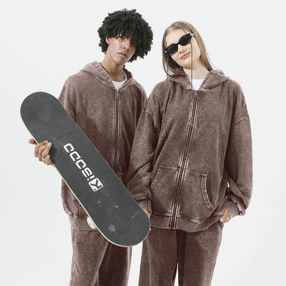 ヴィンテージウォッシュ フルジップフーディ