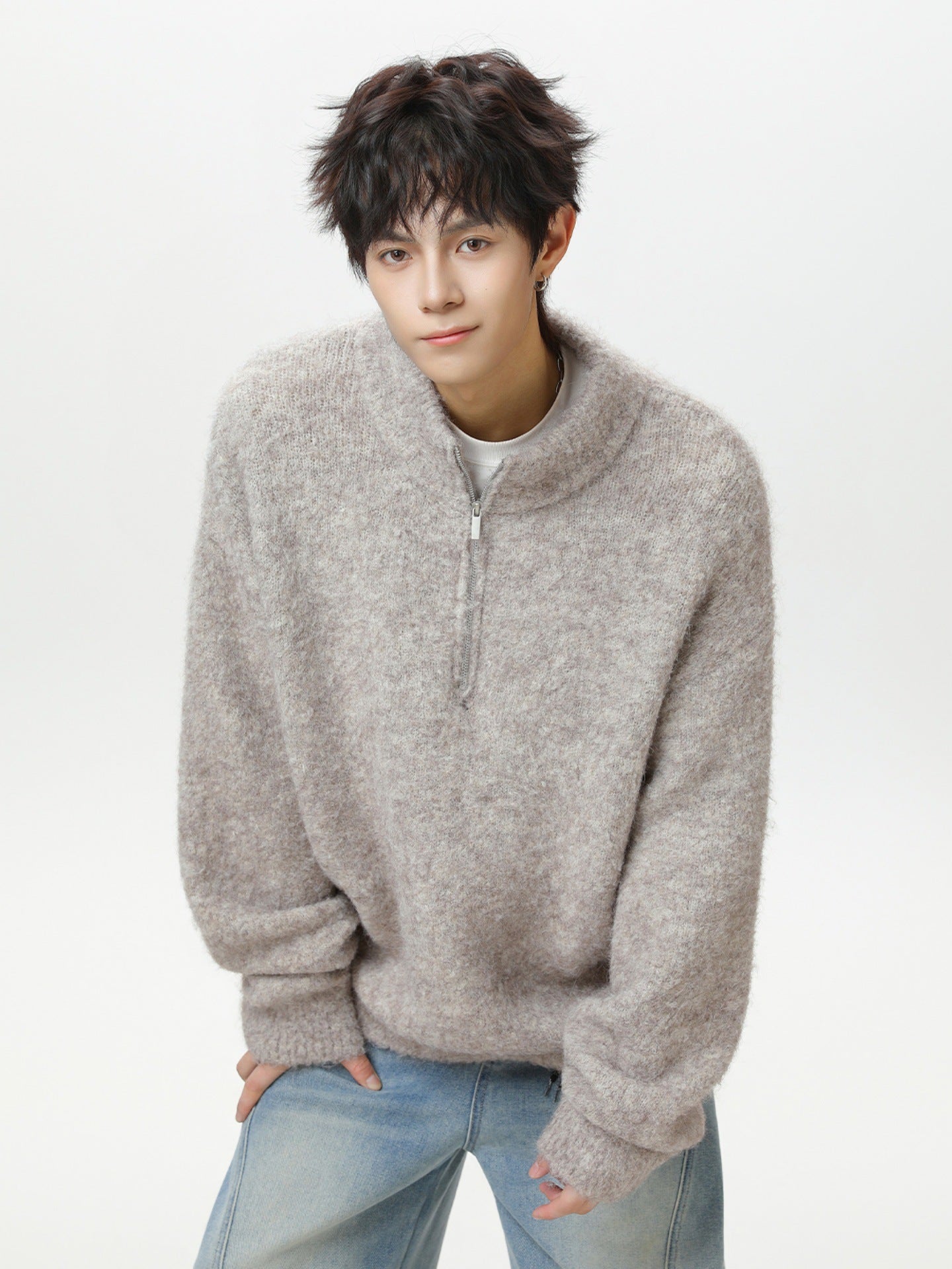 クラウドフリース ハーフジップ