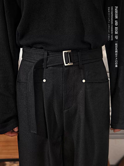 ミッドライズ ドレープトラウザー