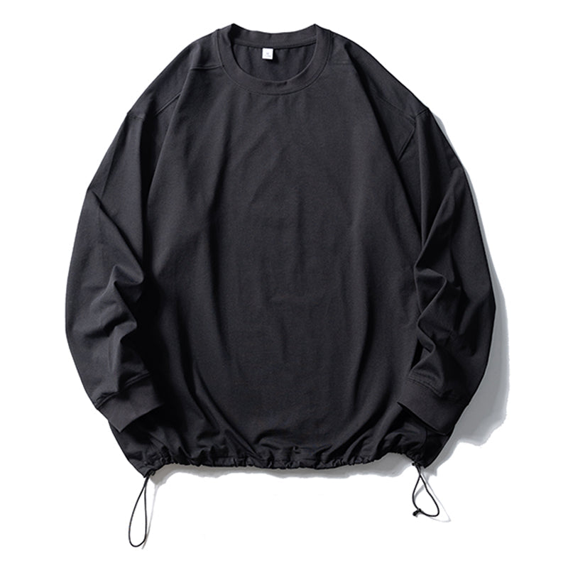 ドローコードヘム ロングスリーブT