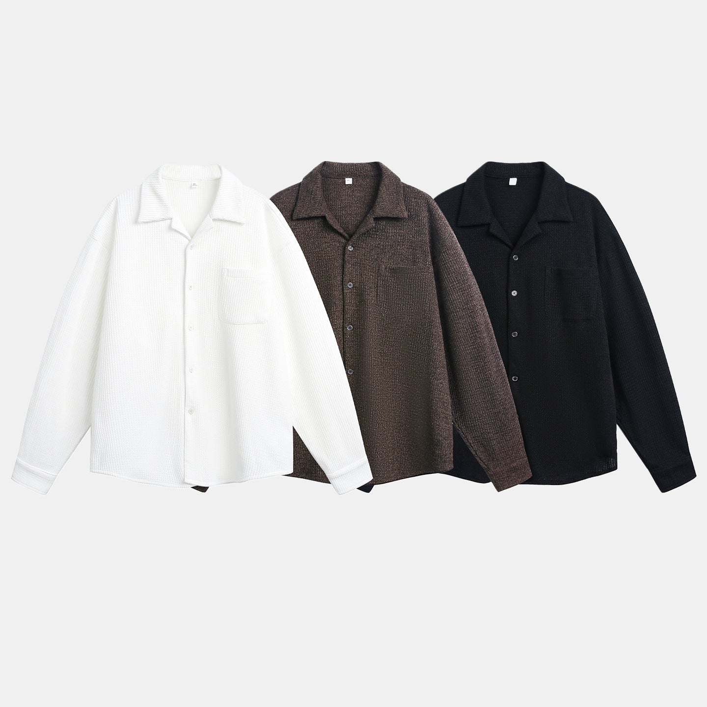 パイルタッチ オープンカラーシャツ