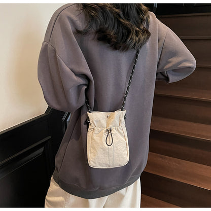 巾着カジュアルショルダーポーチ