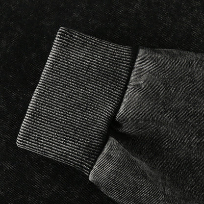 ヴィンテージウォッシュ ハーフジップスウェット