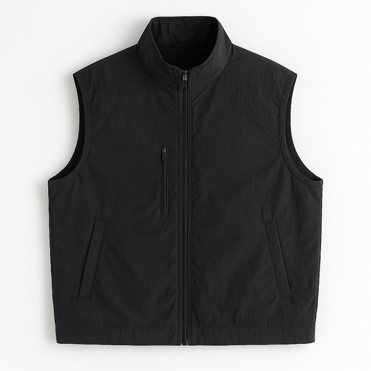 スタンドカラージップベスト